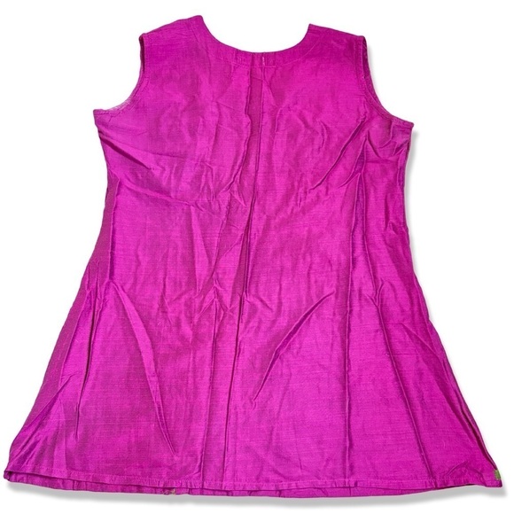 ⭐️QUILL Silk Floral Appliqué Artsy Tunic Top - Picture 2 of 7